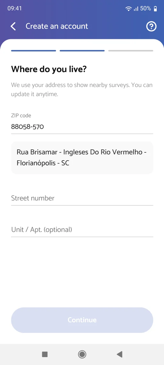 Screen 19: Phase 2 - Validated ZIP code
